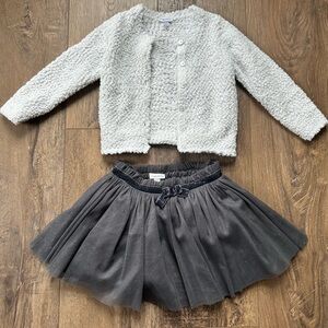 Two piece Fagottini baby girls cardigan and skirt. Excellent condition.